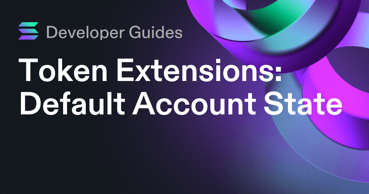 How to use the Default Account State extension